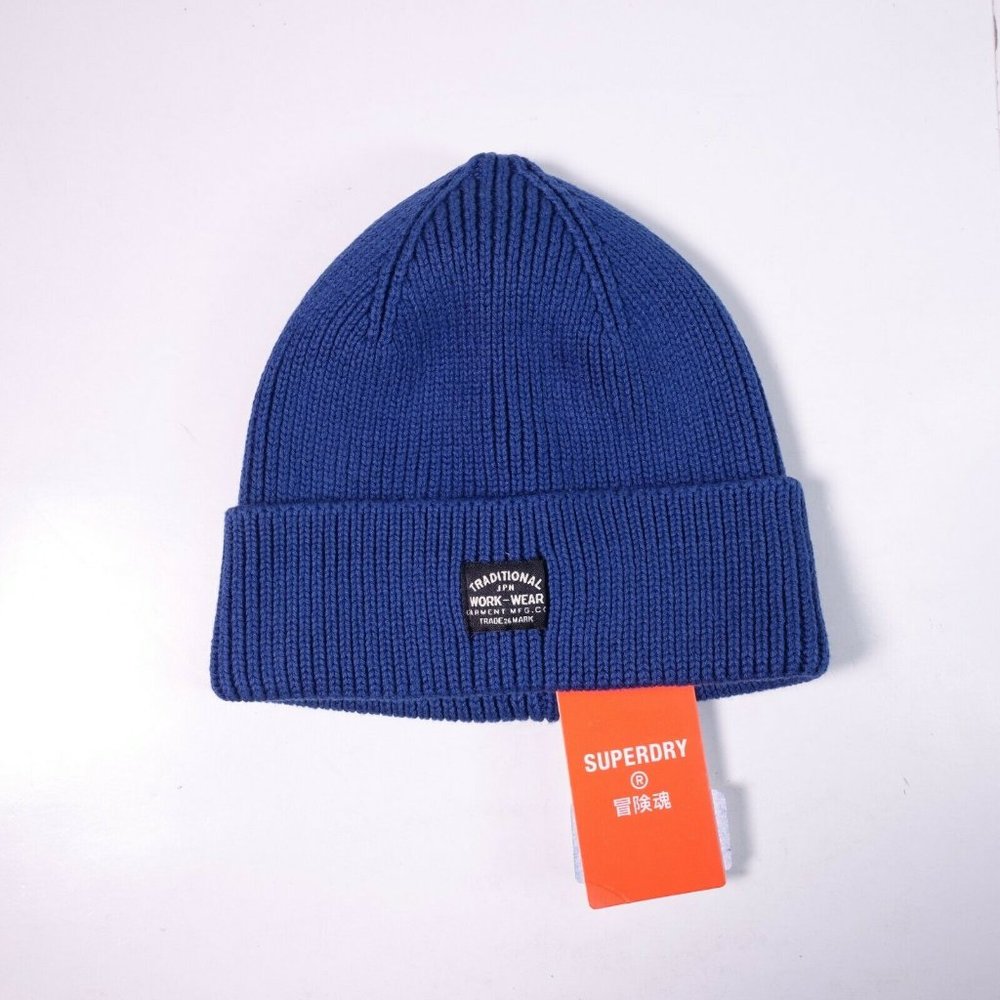 COPY - Superdry Storm Beanie M9010036A Pilot Mid Blue
